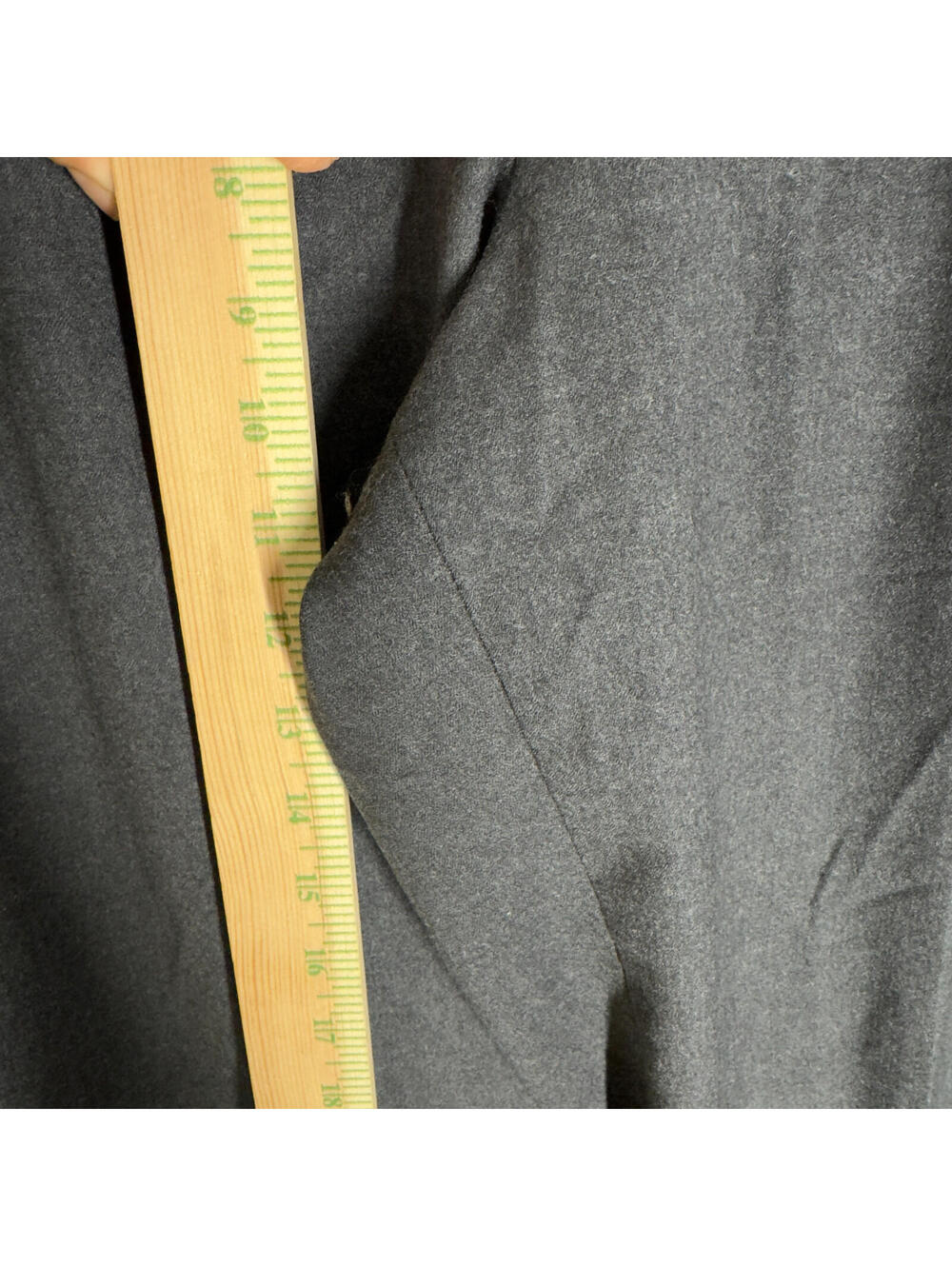Talbots Dress Pants Women 10P Petite Gray High Rise Pleated Wool Lined Straight - Picture 4 of 8